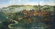 unknow artist, oil-painting of Hersfeld, painted from Conrad Schnuphaseim in